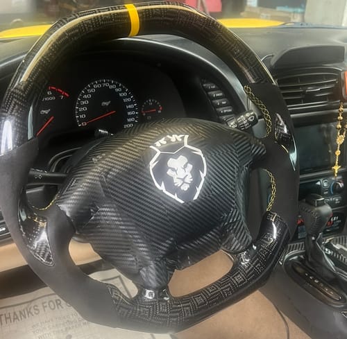 Customer photo review of 1997-2004 C5 Chevy Corvette Custom Carbon fiber Steering Wheel