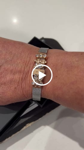 Customer video review of Mesh bracelet silver/rose luxe