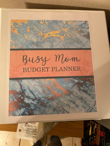 Customer photo review of Mom Beach Monthly Budget Spreadsheet