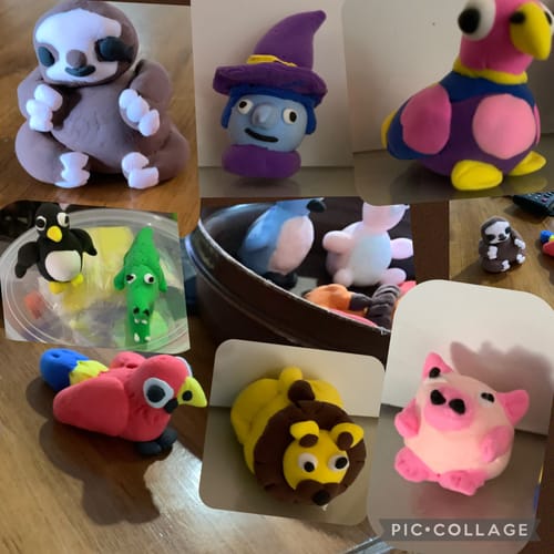 Customer photo review of Super Light Air Dry Clay -GREAT non tech activity!