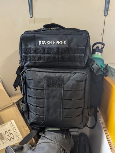 Customer photo review of Raven Forge Backpack - 45L or 25L