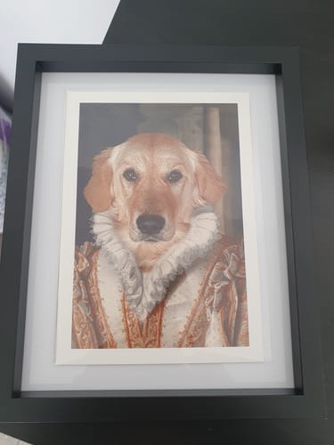 Customer photo review of The Princess - Custom Vintage Pet Portrait