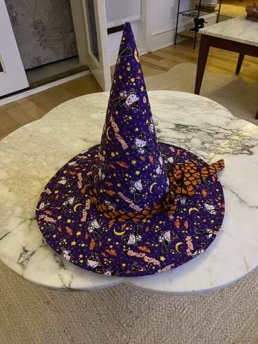 Customer photo review of The Spellbound Quilted Witch Hat Sewing Pattern | Digital PDF Pattern