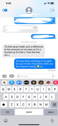 Customer photo review of Rescue Mist