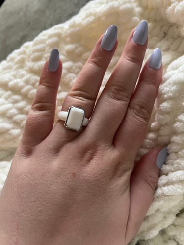 Sophia J. review of NEW! Silicone Rings Emerald Collection with Metal Frame image 1 out of 1