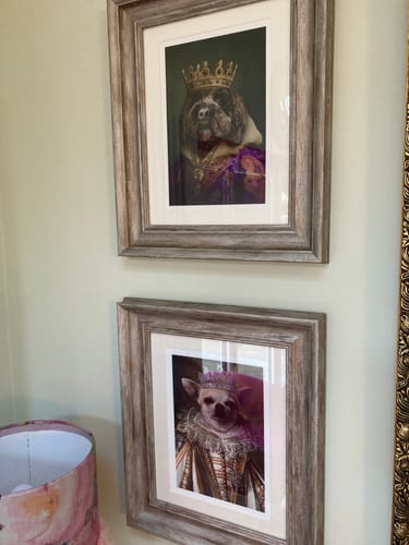 Customer photo review of Royal Highness - Custom Pet Portrait