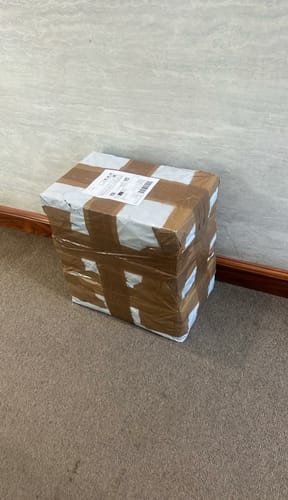 Customer photo review of Adam Black Calf Wingtip Flat Toe Brogue Shoes