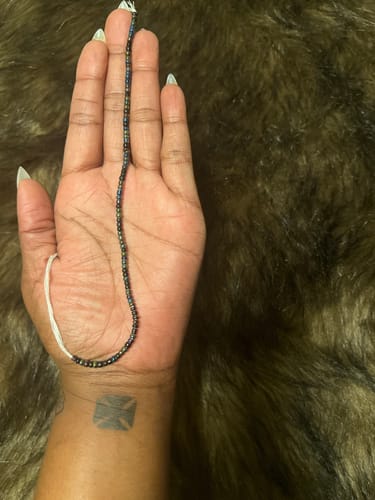 Customer photo review of Black is Beautiful Tie On Waist Beads