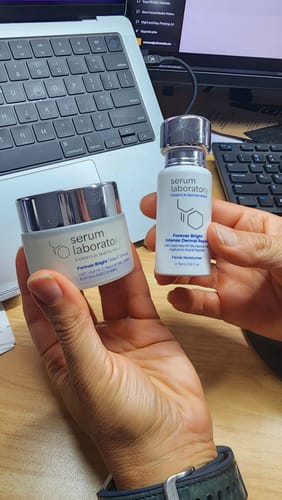 Customer photo review of Deep E Synergy + Intense Dermal Repair Set