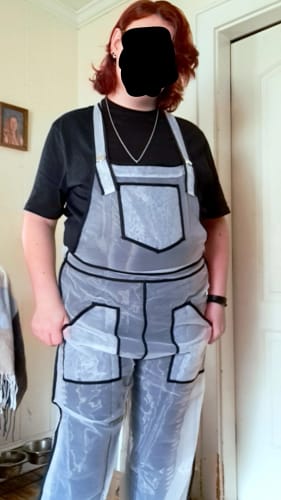 Customer photo review of Mens Mesh See Through Casual Overalls SKUJ55273