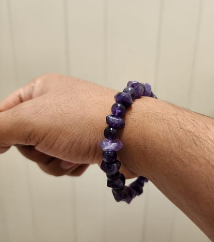 Customer photo review of Pulsera Amatista (8 y 6x11 mm)