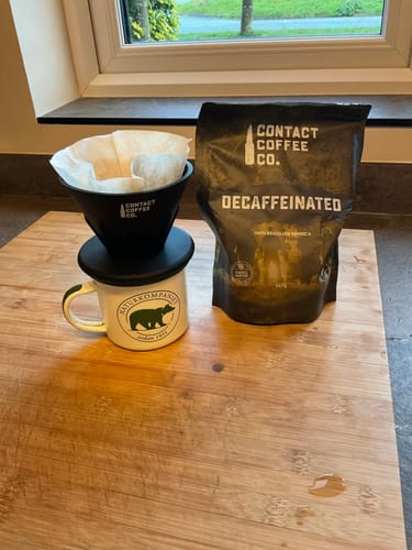 Customer photo review of Travel Coffee Pour Over and Filter Papers