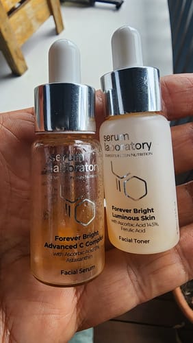 Customer photo review of Illuminate Ampoule Night Set