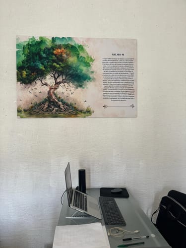 Customer photo review of "Vida eterna" acuarela (horizontal)