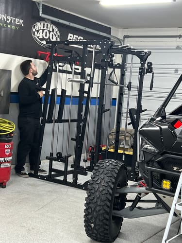 Customer photo review of MAJOR All-in-One Home Gym Smith Machine Package SML07