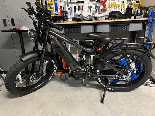 Customer photo review of Vitilan T7 Full Suspension Mountain E-bike