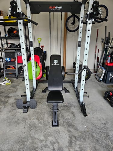 Customer photo review of Major Fitness Adjustable Bench | 1300Lbs Capacity Weight Bench PLT01