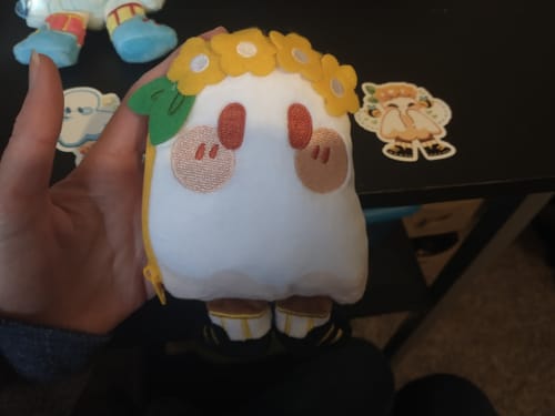 Customer photo review of Ghost Plush Pouch - Preorder