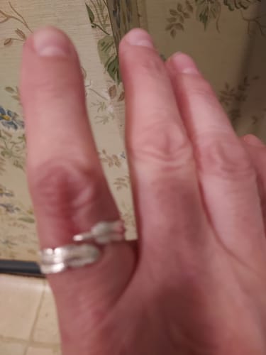 Customer photo review of Feather From An Angel Ring