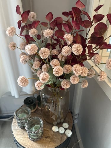 Fotorecensie van een klant over Zijden Kiku Bloemen - Crème