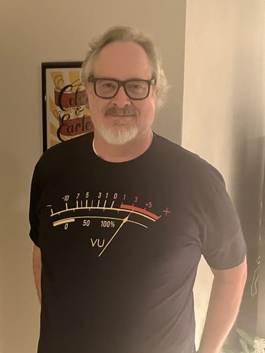 Customer photo review of Vu Meter T-Shirt