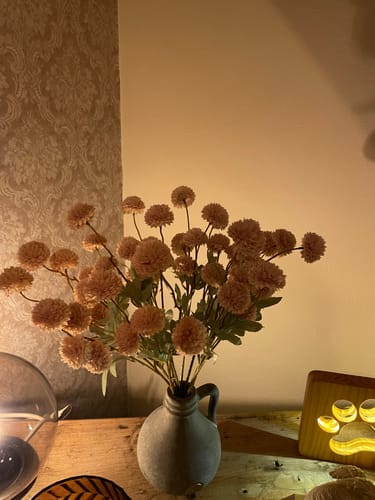 Fotorecensie van een klant over Zijden Kiku Bloemen - Crème