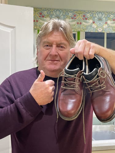 Customer photo review of Stonesfield Hiking Shoes Chestnut