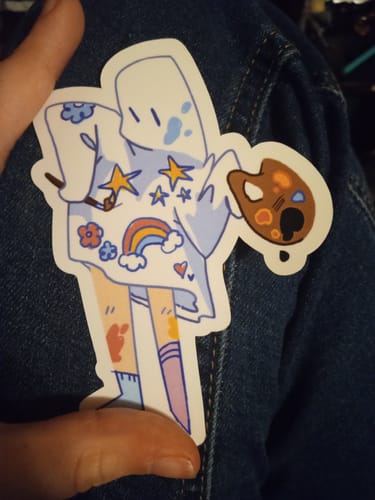 Customer photo review of Cute Ghost Stickers! : V2