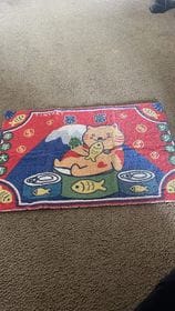 Customer photo review of Tinypet Large Non-Slip and Hard-Wearing Cat Litter Mat Multiple Uses