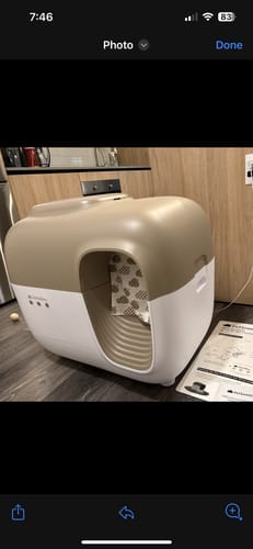 Customer photo review of Self-Cleaning Litter Box