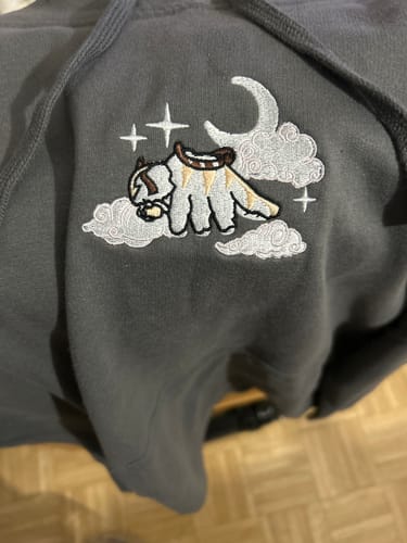 Customer photo review of Yip Yip Embroidered Hoodie