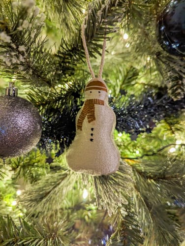 Customer photo review of Christmas Tree Decorations - Frosty Friends