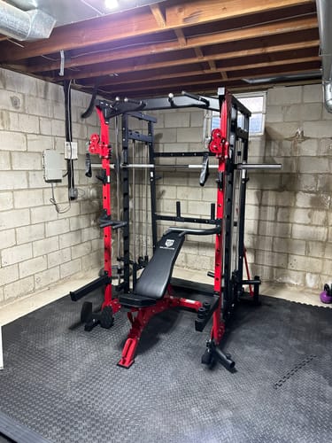 Customer photo review of MAJOR All-in-One Home Gym Smith Machine Package SML07