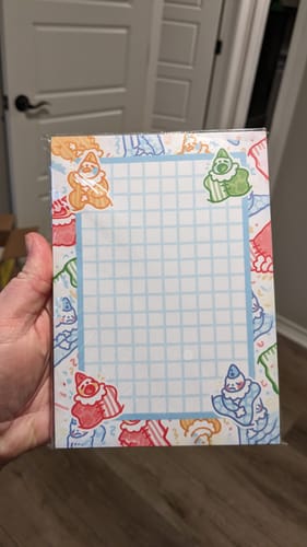 Customer photo review of Cute Lil Clown Stationary Bundle