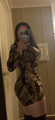 Customer photo review of Take Me Away Dress