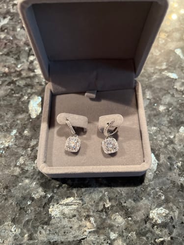 Customer photo review of Khloe Earrings | Sterling Silver