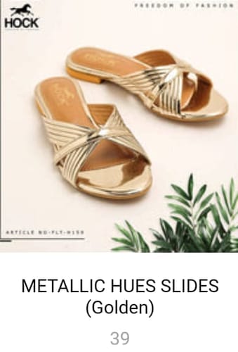 Customer photo review of METALLIC HUES SLIDES (Golden)