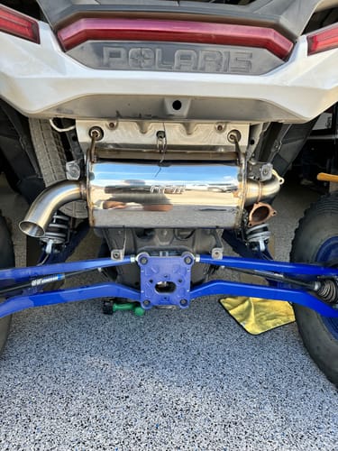 Customer photo review of 2016-2024 Polaris RZR XPT Turbo Sport Muffler, Slip-On Catless Sport Muffler