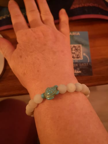 Customer photo review of Turtle tracking bracelet