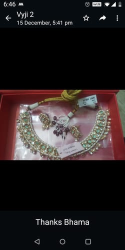 Customer photo review of Kundan Necklace 149183