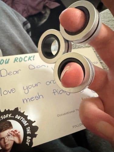 Customer photo review of Magnetic Fidget Rings