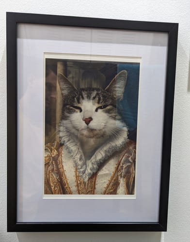 Customer photo review of The Princess - Custom Vintage Pet Portrait