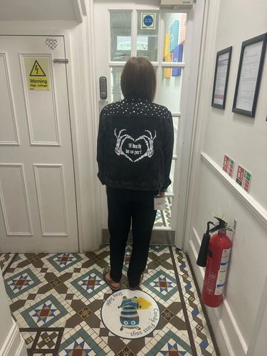 Customer photo review of PEARL MRS DENIM JACKET - BLACK NEW!