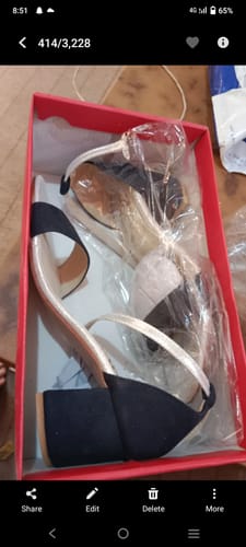 Customer photo review of HOCK ANKLE SANDAL (Navy-Blue)sale item not exchange