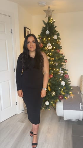 Customer photo review of One Shoulder Dress - ‘Alex’ - Black (PRE ORDER)