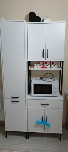 Customer photo review of Rani JE121 Çok Amaçlı Dolap 6 Kapaklı 1 Çekmeceli Kiler Mutfak Dolabı Beyaz