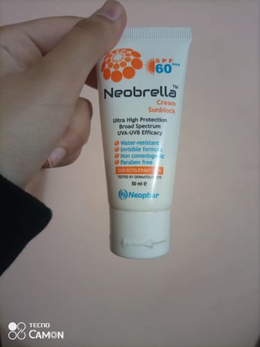 Customer photo review of Neobrella Sunblock Cream SPF60 PA+++