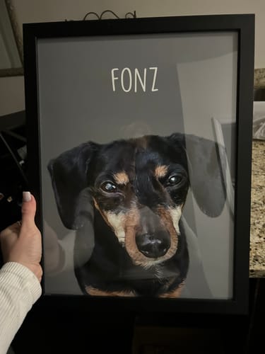Customer photo review of Classic - Custom Pet Portrait