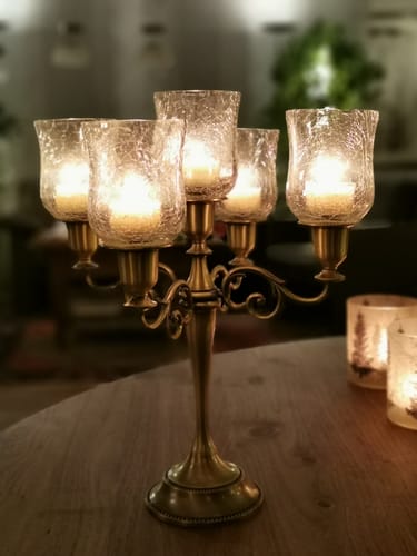 Customer photo review of Klassischer Kandelaber-Kerzenständer'