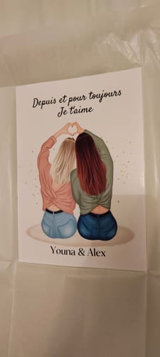 Customer photo review of Affiche Personnalisée - Meilleures Amies